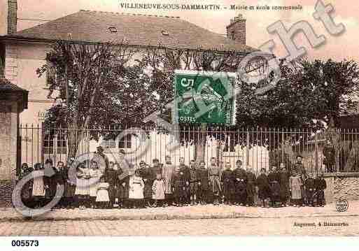 Ville de VILLENEUVESOUSDAMMARTIN, carte postale ancienne