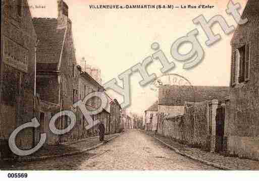 Ville de VILLENEUVESOUSDAMMARTIN, carte postale ancienne