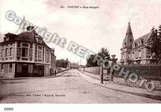 Ville de YVETOT, carte postale ancienne