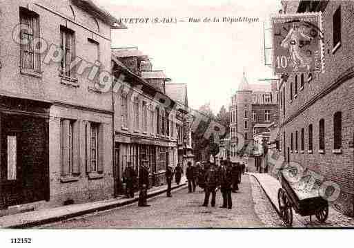 Ville de YVETOT, carte postale ancienne