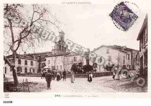 Ville de AUCANVILLE, carte postale ancienne