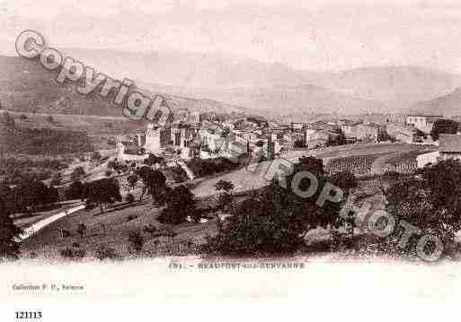 Ville de BEAUFORTSURGERVANNE, carte postale ancienne