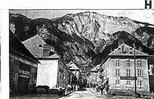 Ville de BOURGD'OISANS(LE), carte postale ancienne