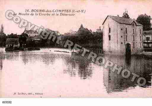 Ville de BOURGDESCOMPTES, carte postale ancienne