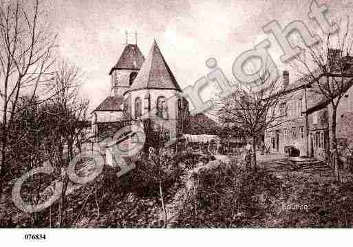 Ville de BOURQ, carte postale ancienne