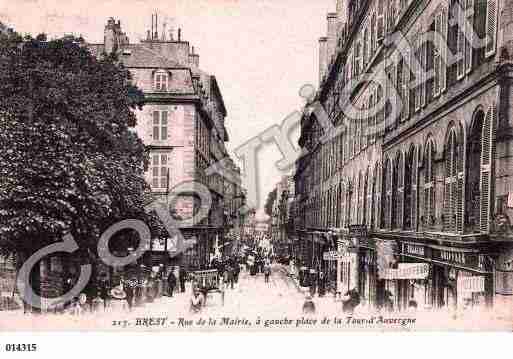 Ville de BREST, carte postale ancienne