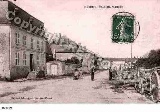 Ville de BRIEULLESSURMEUSE, carte postale ancienne