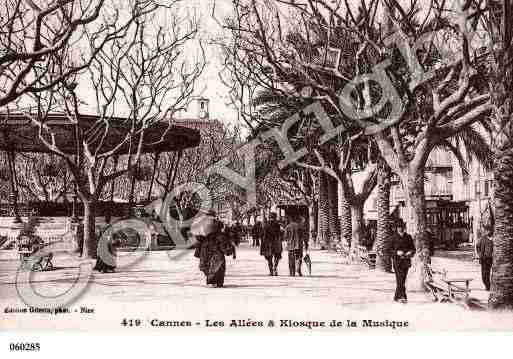 Ville de CANNES, carte postale ancienne