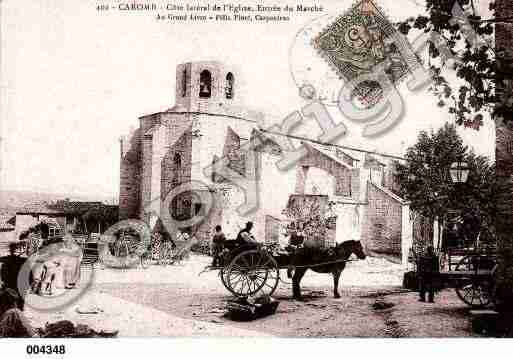 Ville de CAROMB, carte postale ancienne