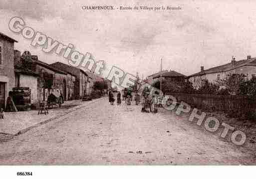 Ville de CHAMPENOUX, carte postale ancienne