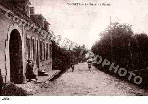 Ville de CHICHERY, carte postale ancienne