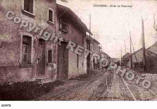 Ville de COLOMBE, carte postale ancienne