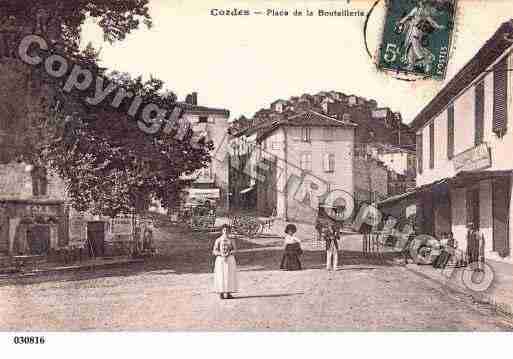 Ville de CORDES, carte postale ancienne