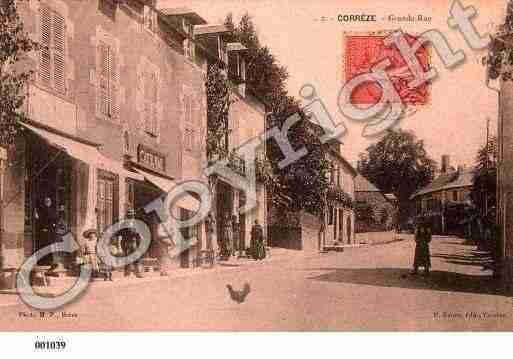 Ville de CORREZE, carte postale ancienne