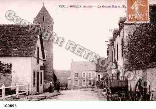 Ville de COULOMBIERS, carte postale ancienne