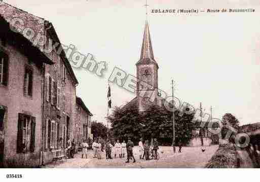 Ville de EBLANGE, carte postale ancienne