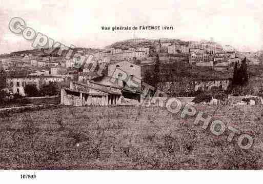 Ville de FAYENCE, carte postale ancienne