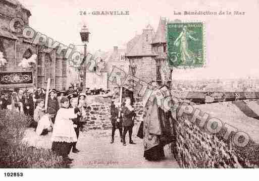 Ville de GRANVILLE, carte postale ancienne