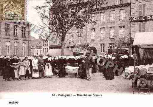 Ville de GUINGAMP, carte postale ancienne