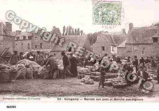 Ville de GUINGAMP, carte postale ancienne