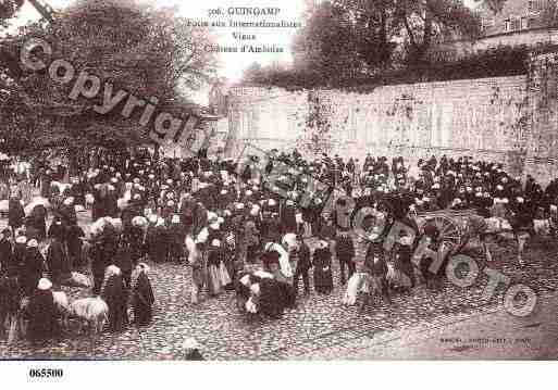 Ville de GUINGAMP, carte postale ancienne