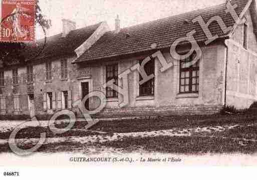 Ville de GUITRANCOURT, carte postale ancienne