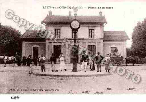 Ville de LIZYSUROURCQ, carte postale ancienne