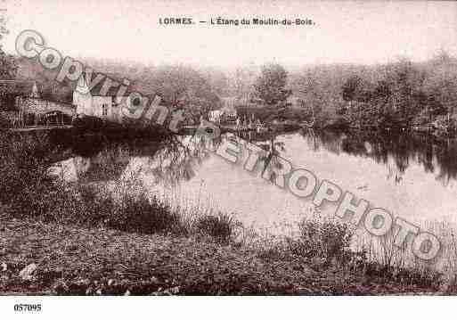 Ville de LORMES, carte postale ancienne