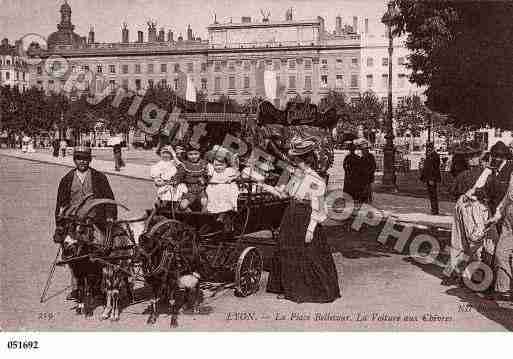 Ville de LYON, carte postale ancienne