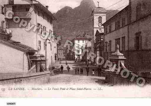 Ville de MOUTIERSTARENTAISE, carte postale ancienne