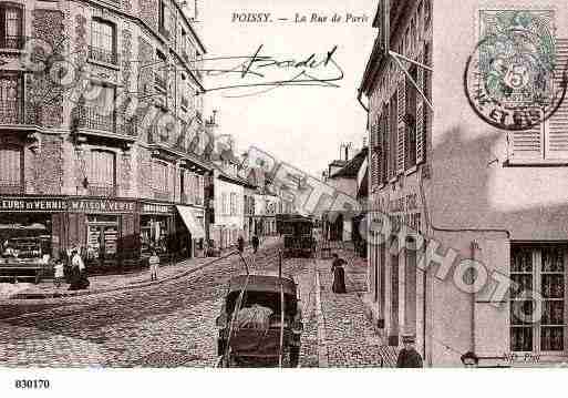 Ville de POISSY, carte postale ancienne