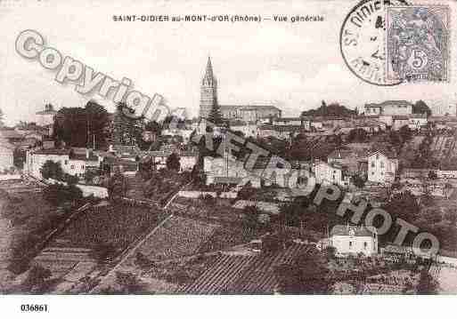 Ville de SAINTDIDIERAUMONTD'OR, carte postale ancienne