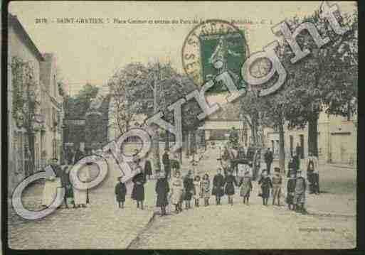 Ville de SAINTGRATIEN, carte postale ancienne