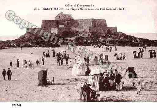 Ville de SAINTMALO, carte postale ancienne