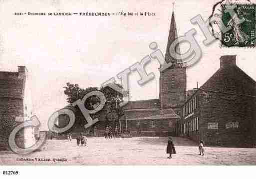 Ville de TREBEURDEN, carte postale ancienne