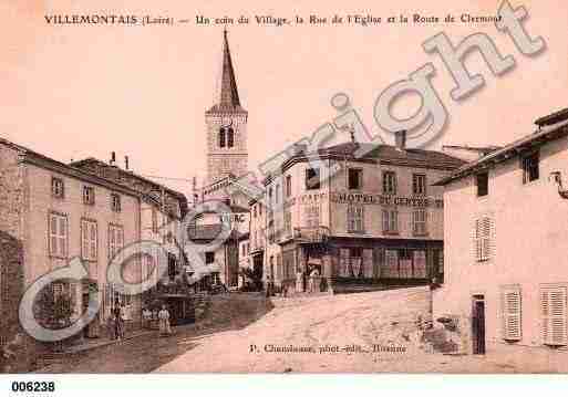 Ville de VILLEMONTAIS, carte postale ancienne