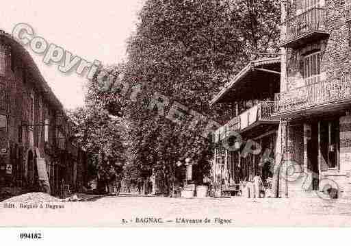 Ville de BAGNACSURCELE, carte postale ancienne