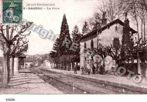 Ville de BAGNACSURCELE, carte postale ancienne