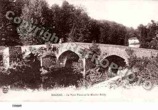 Ville de BAGNACSURCELE, carte postale ancienne