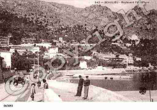 Ville de BEAULIEUSURMER, carte postale ancienne