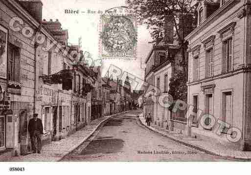 Ville de BLERE, carte postale ancienne