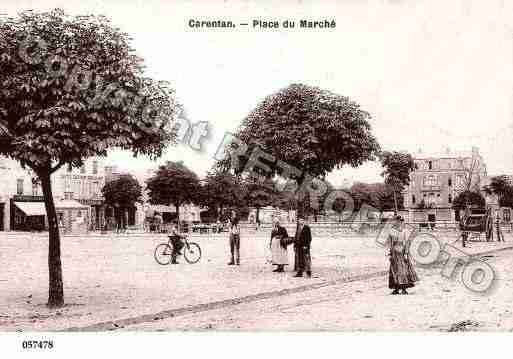 Ville de CARENTAN, carte postale ancienne