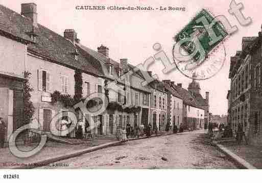 Ville de CAULNES, carte postale ancienne