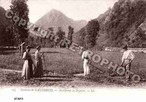 Ville de CAUTERETS, carte postale ancienne