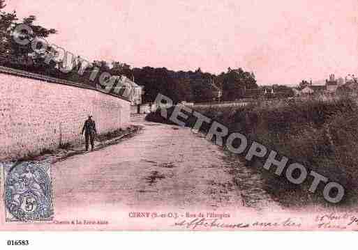 Ville de CERNY, carte postale ancienne