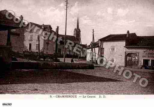 Ville de CHAMPENOUX, carte postale ancienne