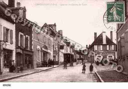 Ville de CHATILLONSURINDRE, carte postale ancienne