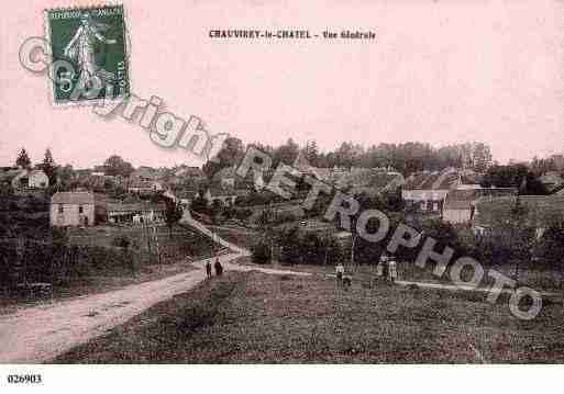 Ville de CHAUVIREYLECHATEL, carte postale ancienne