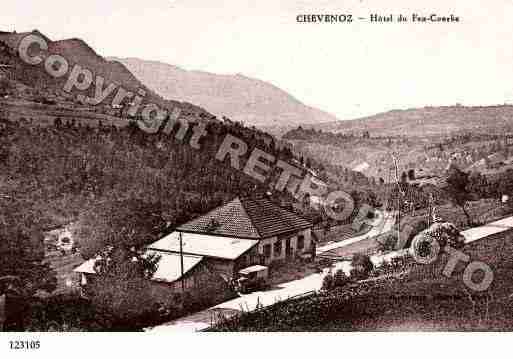 Ville de CHEVENOZ, carte postale ancienne