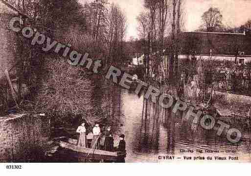 Ville de CIVRAY, carte postale ancienne